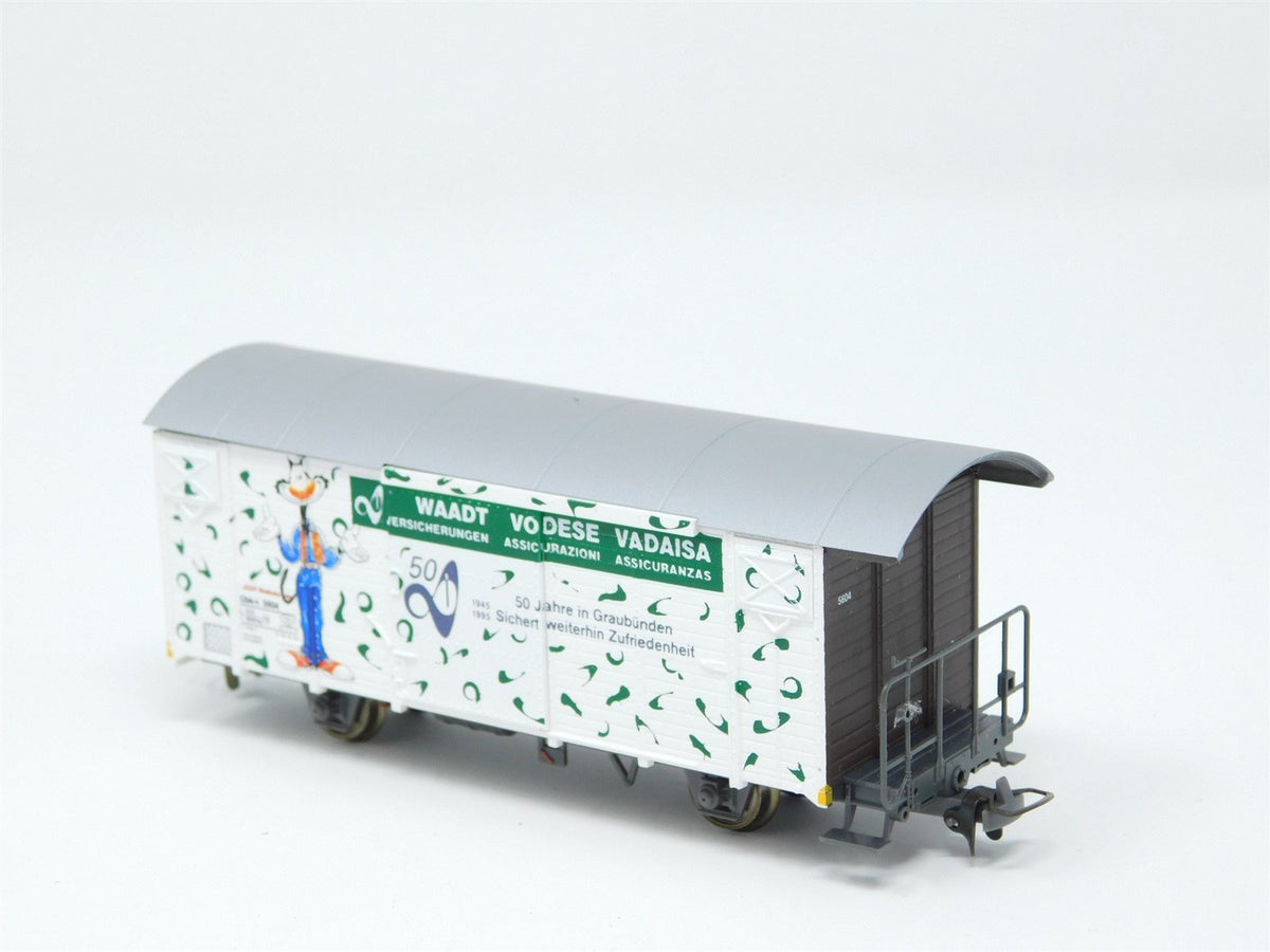 HOm Scale BEMO 2282 134 Werbewagen &quot;Waadt&quot; Gbk-v 5604 RhB Freight Car