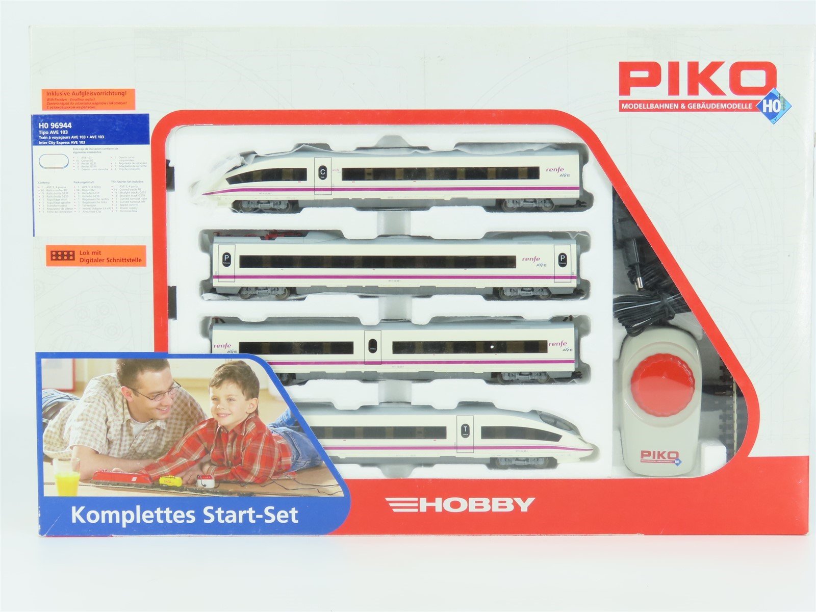 HO Piko 96944 AVE 103 Inter City Spanish ICE-3 RENFE Passenger Starter Train Set