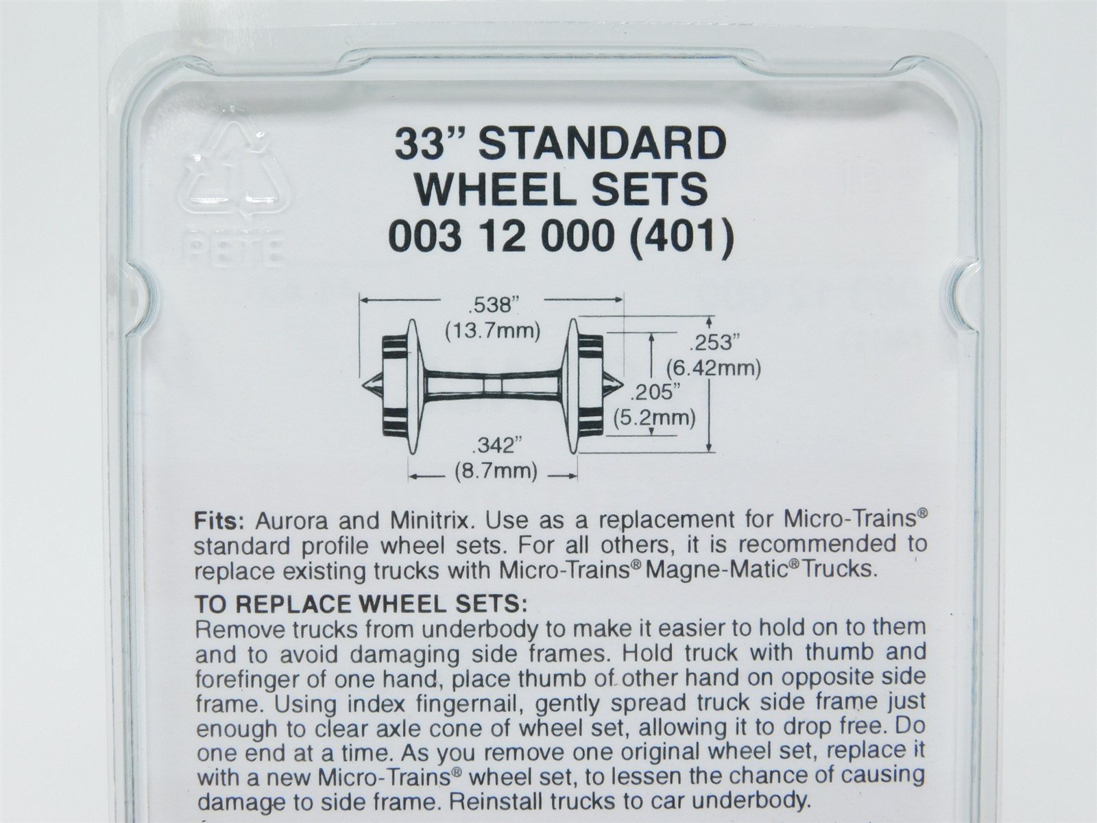 N Scale Micro-Trains MTL 00312000 (401) Medium Flange 33