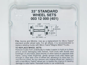 N Scale Micro-Trains MTL 00312000 (401) Medium Flange 33