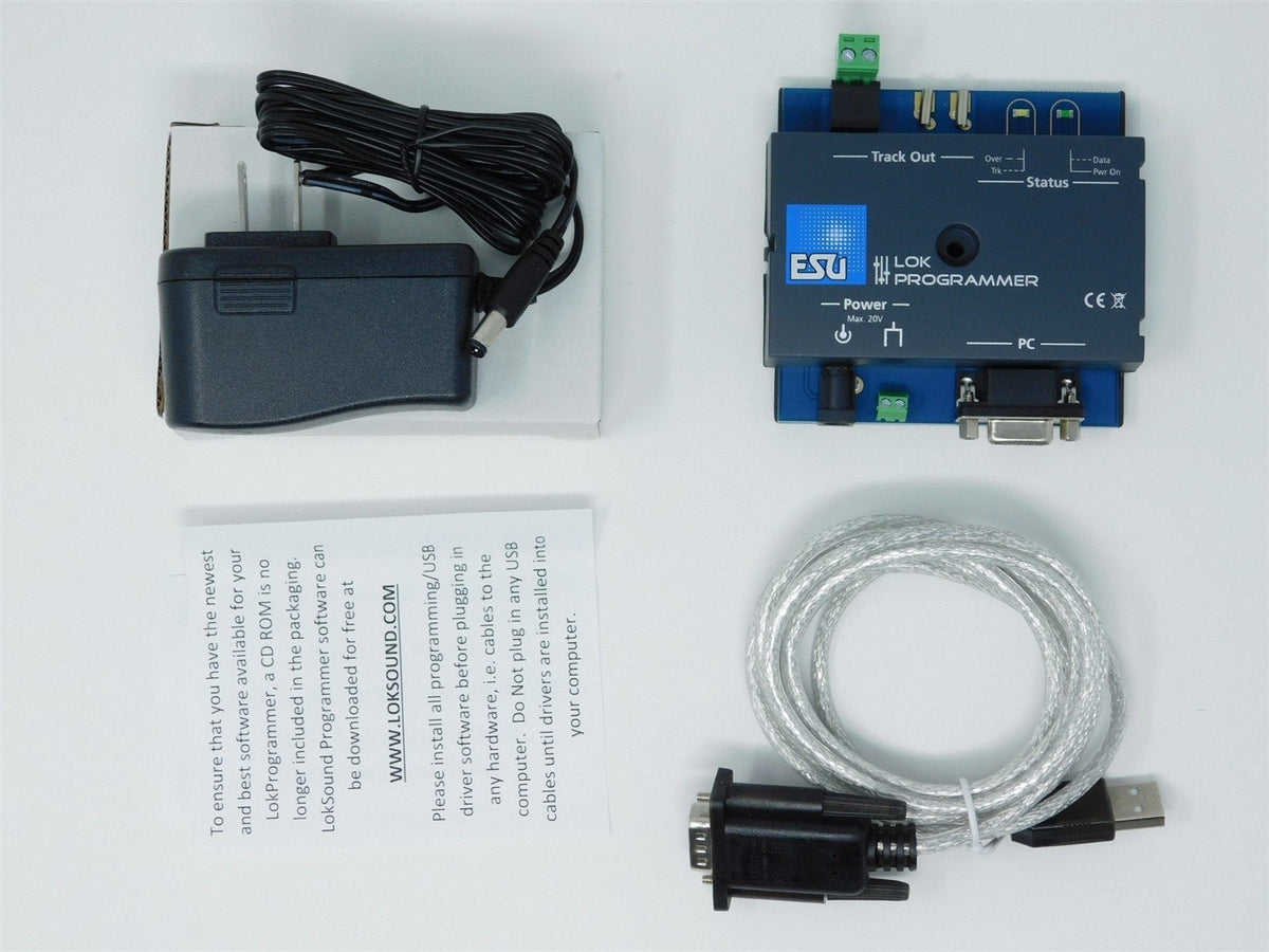 ESU LokSound 53452 LokProgrammer Set: LokProgrammer, Power Supply, USB Adapter