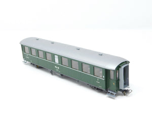 HOm Gauge Bemo 3260 117 RhB Rhaetian Swiss 2nd Class Coach Passenger Car #B 2227