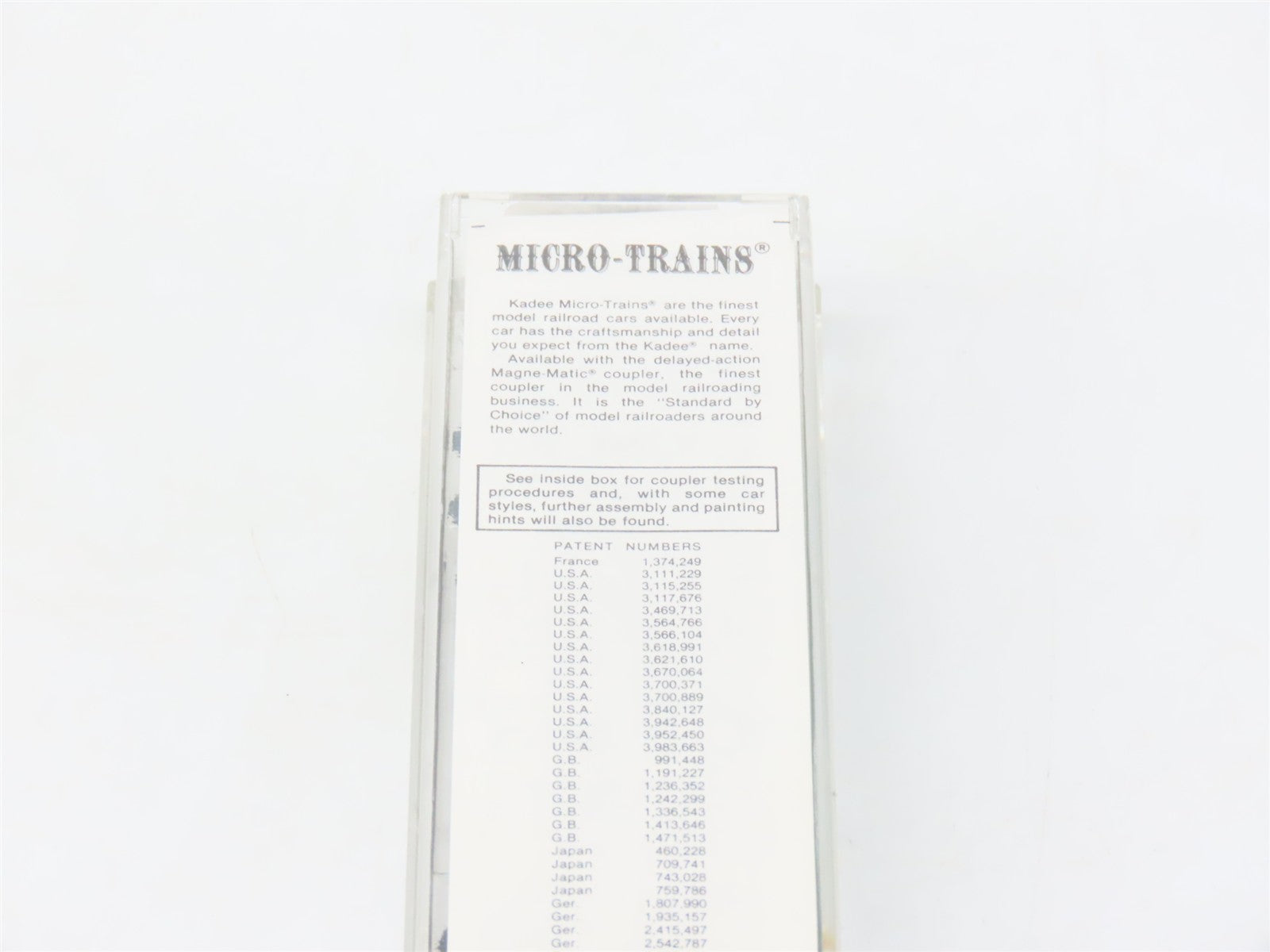 N Scale Micro-Trains MTL Kadee 22010 BN Burlington Northern 40' Boxcar #190274