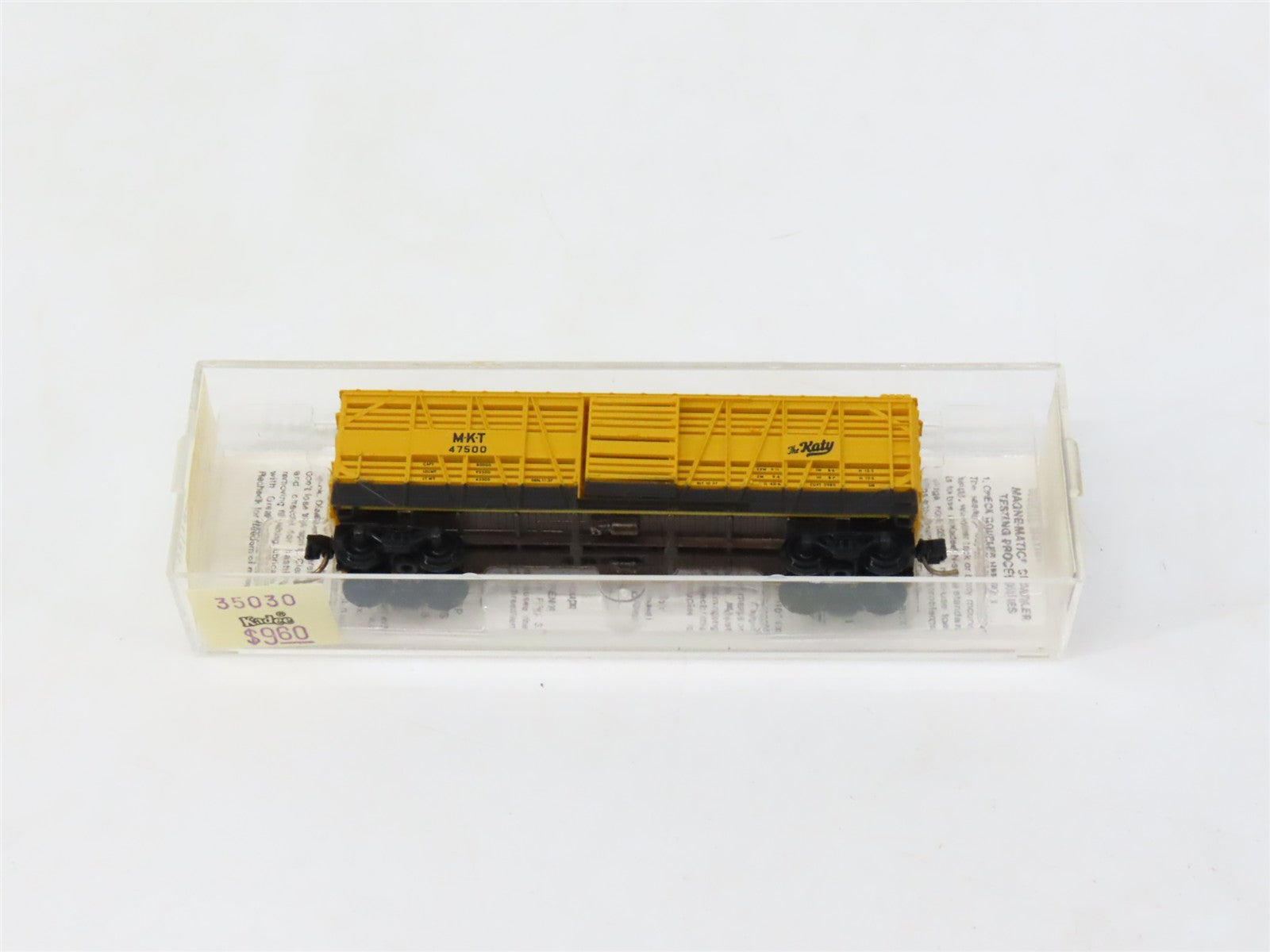 N Scale Micro-Trains MTL Kadee 35030 MKT The Katy 40' Stockcar #47500