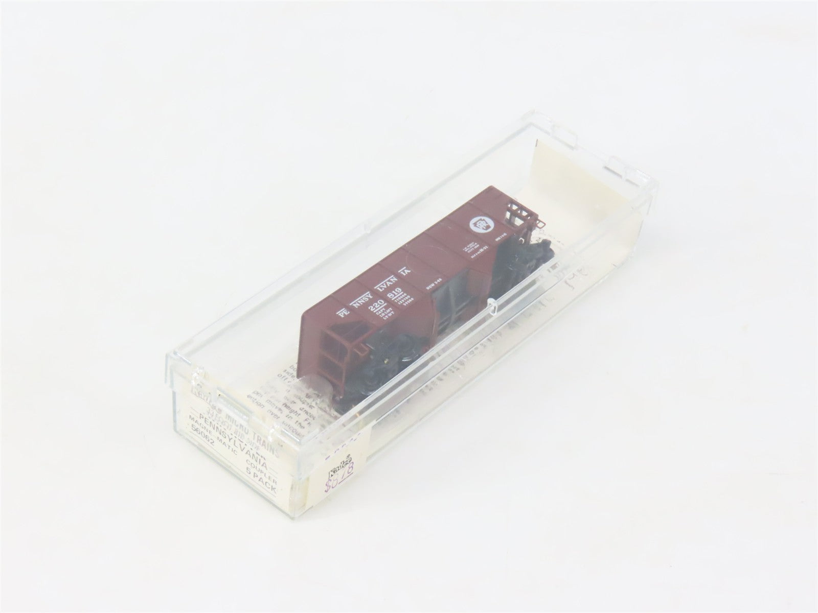 N Scale Micro-Trains MTL Kadee 56062 PRR Pennsylvania 2-Bay Open Hopper #220819