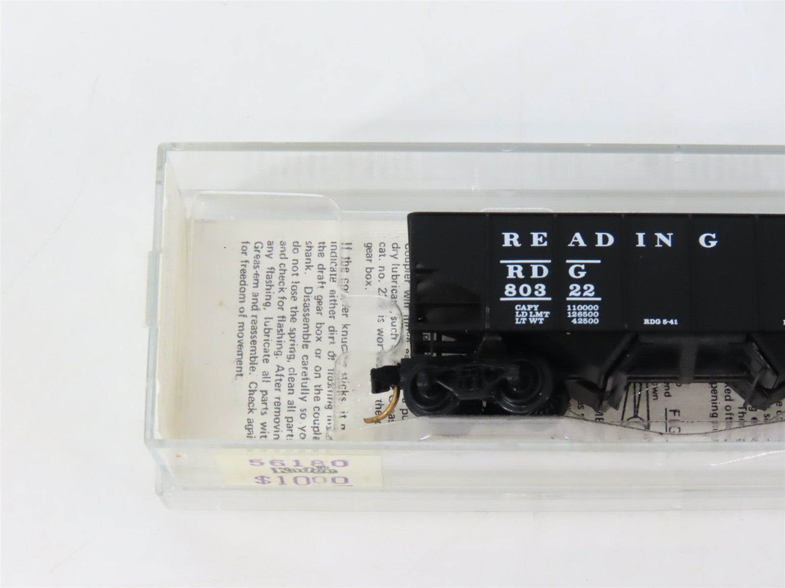 N Micro-Trains MTL Kadee 56182 RDG Reading Railroad 33' 2-Bay Hopper #80322