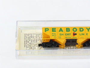 N Scale Micro-Trains MTL Kadee 56050 PSL Peabody Short Line 2-Bay Hopper #6613