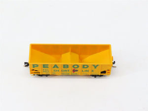 N Scale Micro-Trains MTL Kadee 56050 PSL Peabody Short Line 2-Bay Hopper #6613