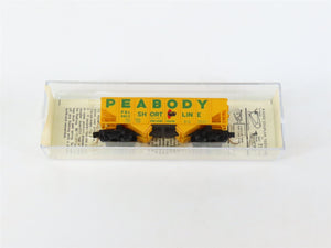 N Scale Micro-Trains MTL Kadee 56050 PSL Peabody Short Line 2-Bay Hopper #6613
