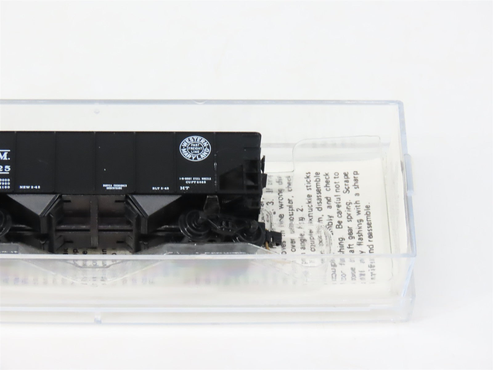 N Scale Micro-Trains MTL Kadee 56092 WM Western Maryland 33' 2-Bay Hopper #10725