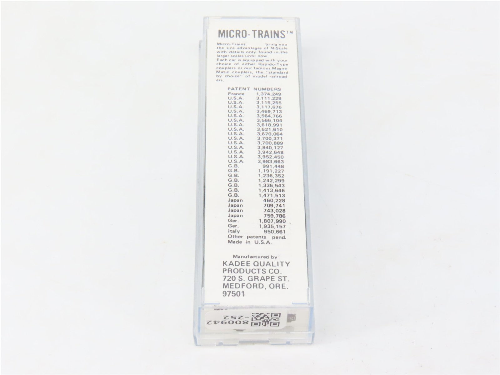 N Scale Micro-Trains MTL Kadee 56092 WM Western Maryland 33' 2-Bay Hopper #10725