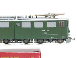 HOm Gauge Bemo 1254/3 RhB Rhaetian Ge 6/6 Electric Locomotive #703