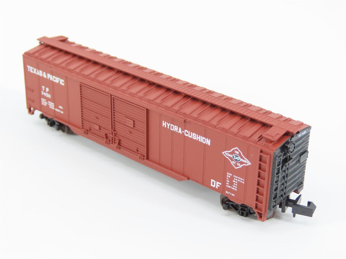 N Scale Atlas 36341 TP Texas &amp; Pacific 50&#39; Double Door Box Car #74511