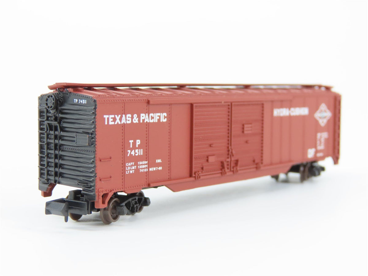 N Scale Atlas 36341 TP Texas &amp; Pacific 50&#39; Double Door Box Car #74511