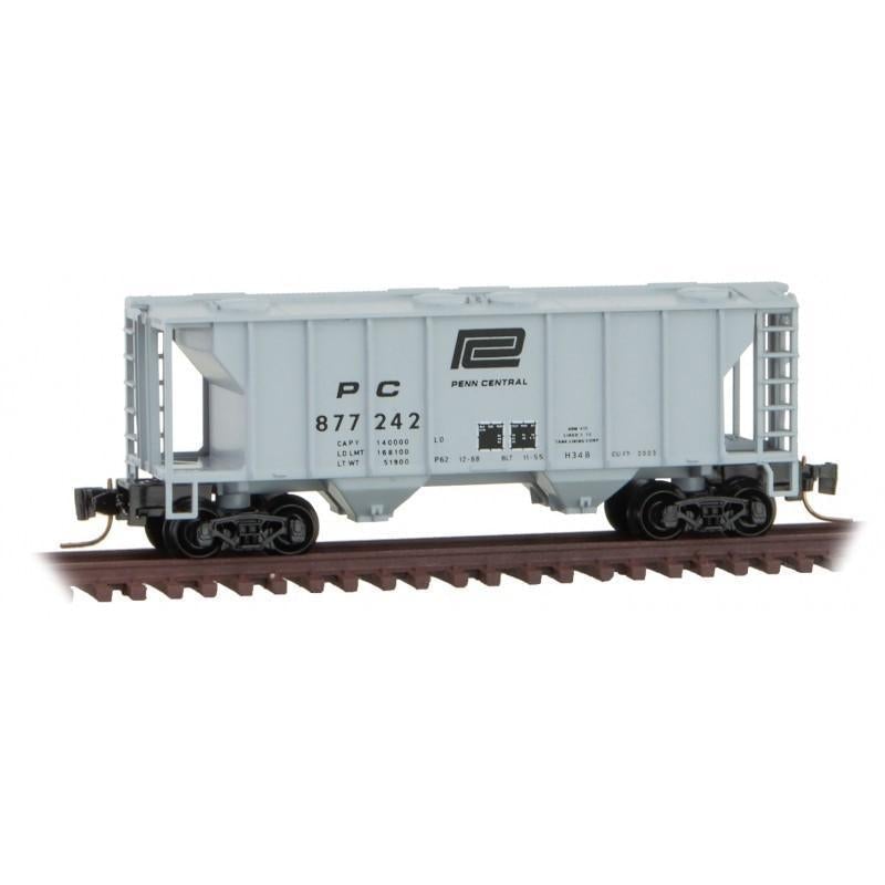 Z Scale MTL Micro-Trains 53100352 PC Penn Central 2-Bay Covered Hopper #877242