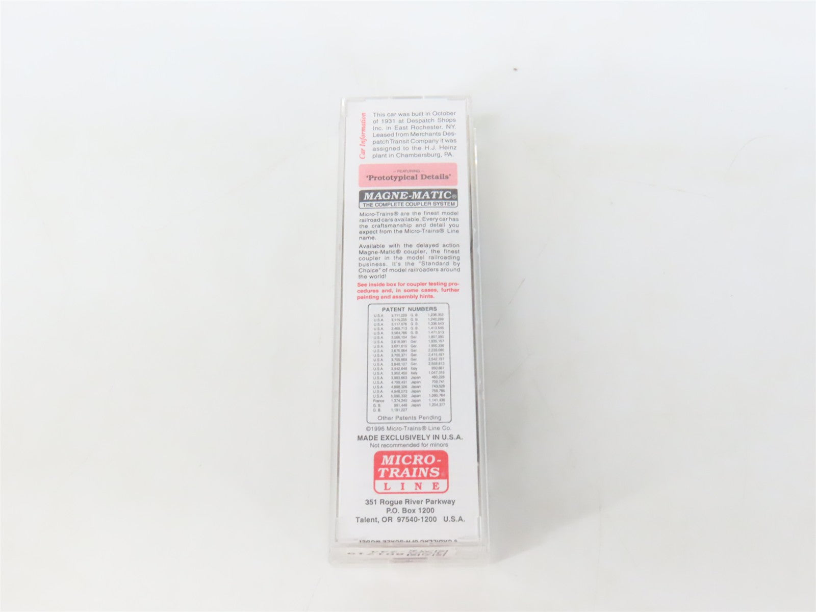 N Micro-Trains MTL 21240 WMRX Western Maryland 40' Plug Door Boxcar #14