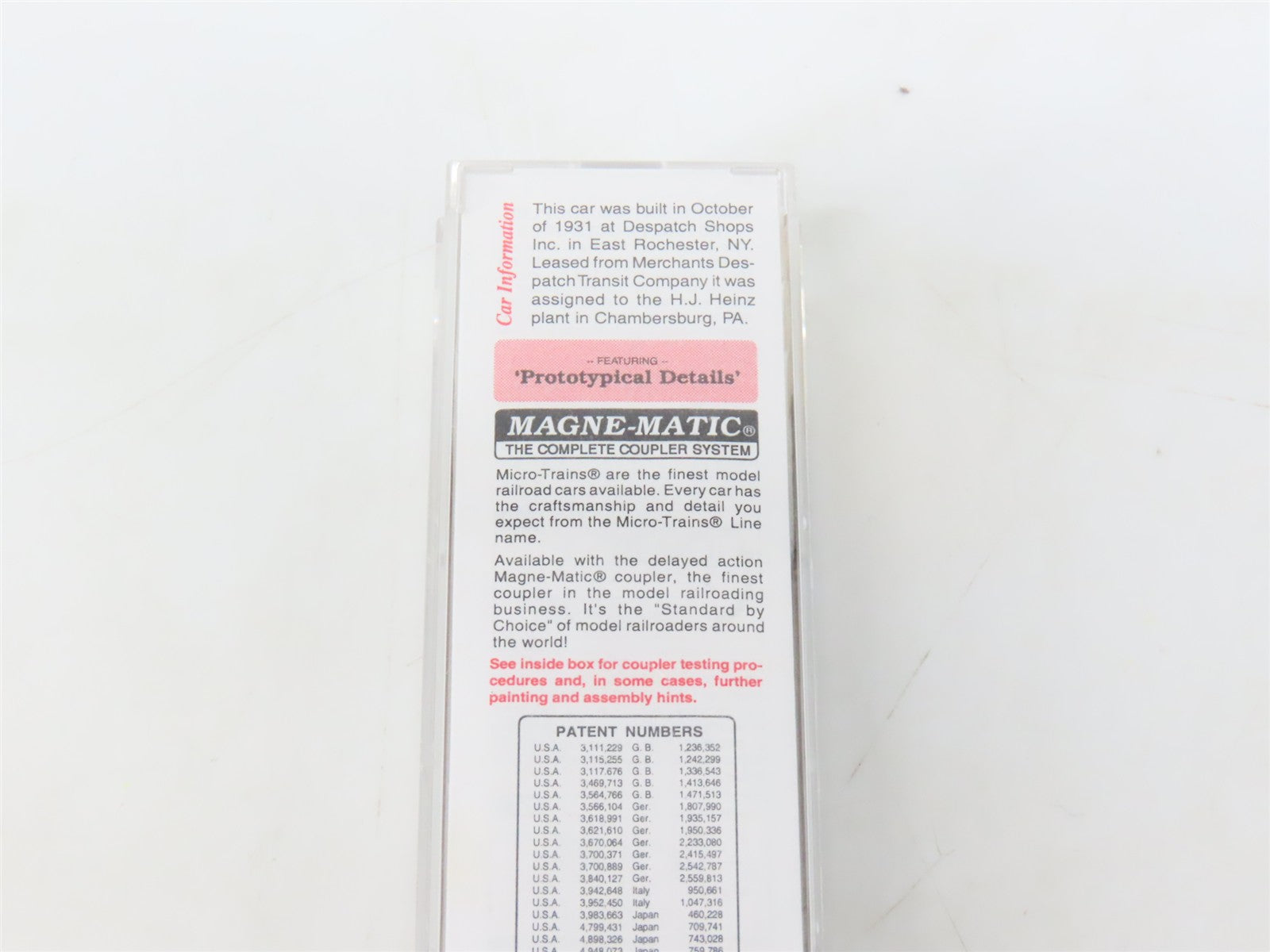 N Micro-Trains MTL 21240 WMRX Western Maryland 40' Plug Door Boxcar #14