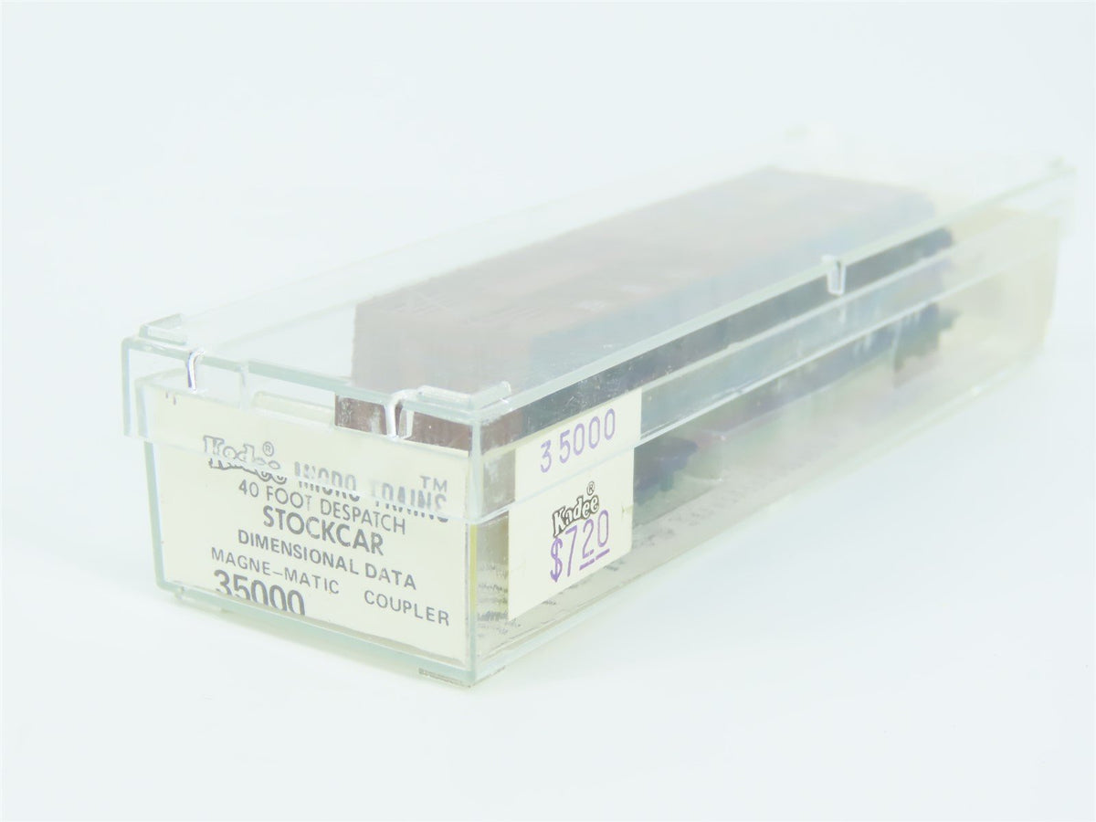 N Micro-Trains MTL Kadee 35000 Dimensional Data 40&#39; Despatch Stockcar