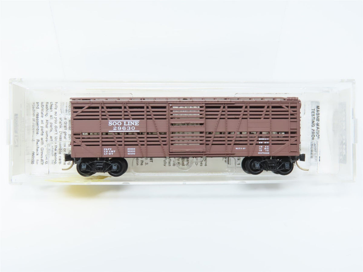 N Scale Micro-Trains MTL 35140 SOO Line Railroad 40&#39; Despatch Stockcar #29630