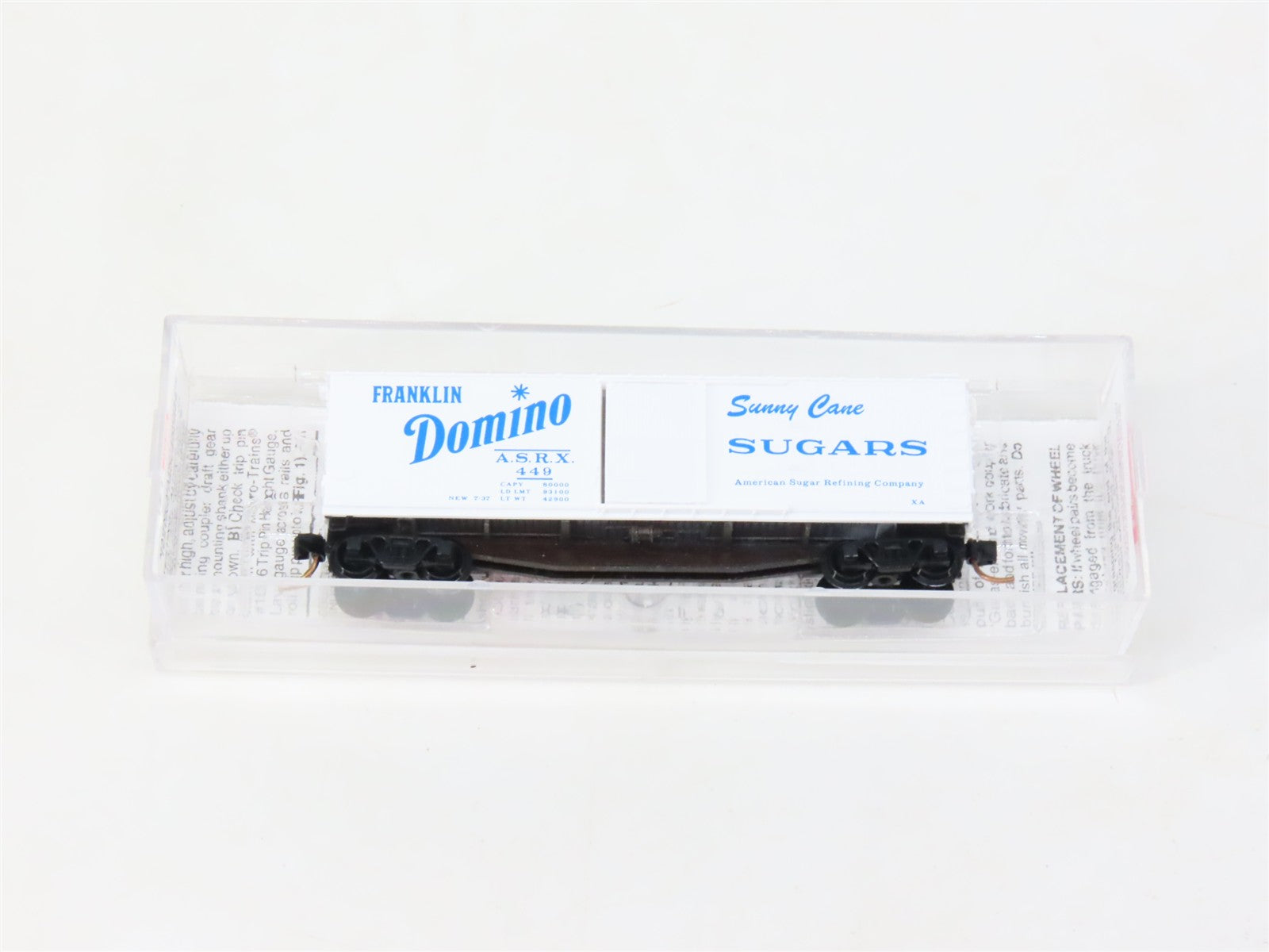 N Scale Micro-Trains MTL 42020 ASRX Domino Sugar 40' Single Door Boxcar #449