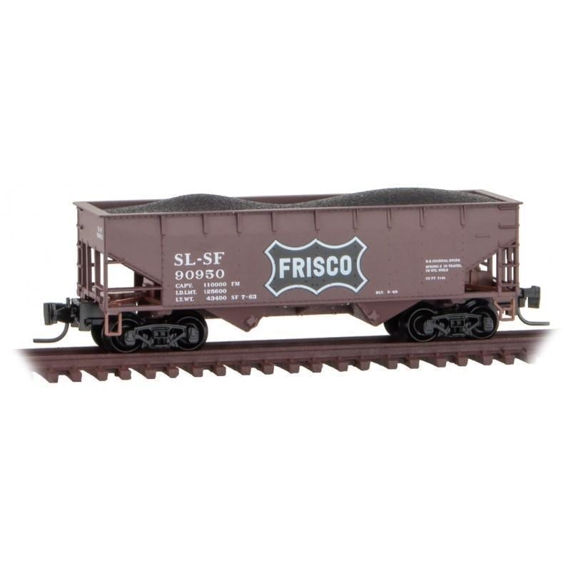 Z Scale MTL Micro-Trains 53300172 SLSF Frisco 33&#39; Twin Bay Hopper Car #90950