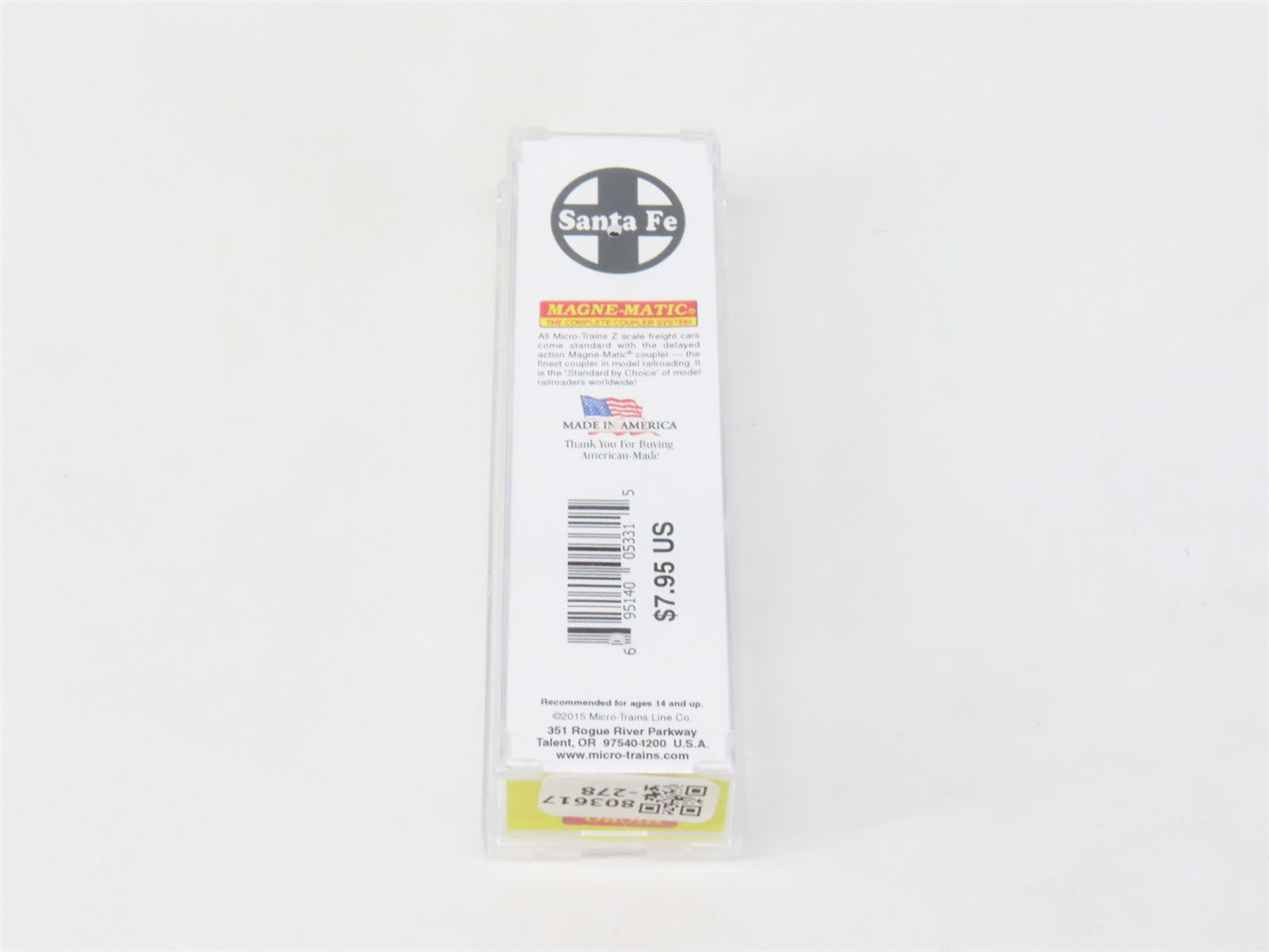 Z Scale Micro-Trains MTL 76100190 SFTU Santa Fe 40' Container #260173