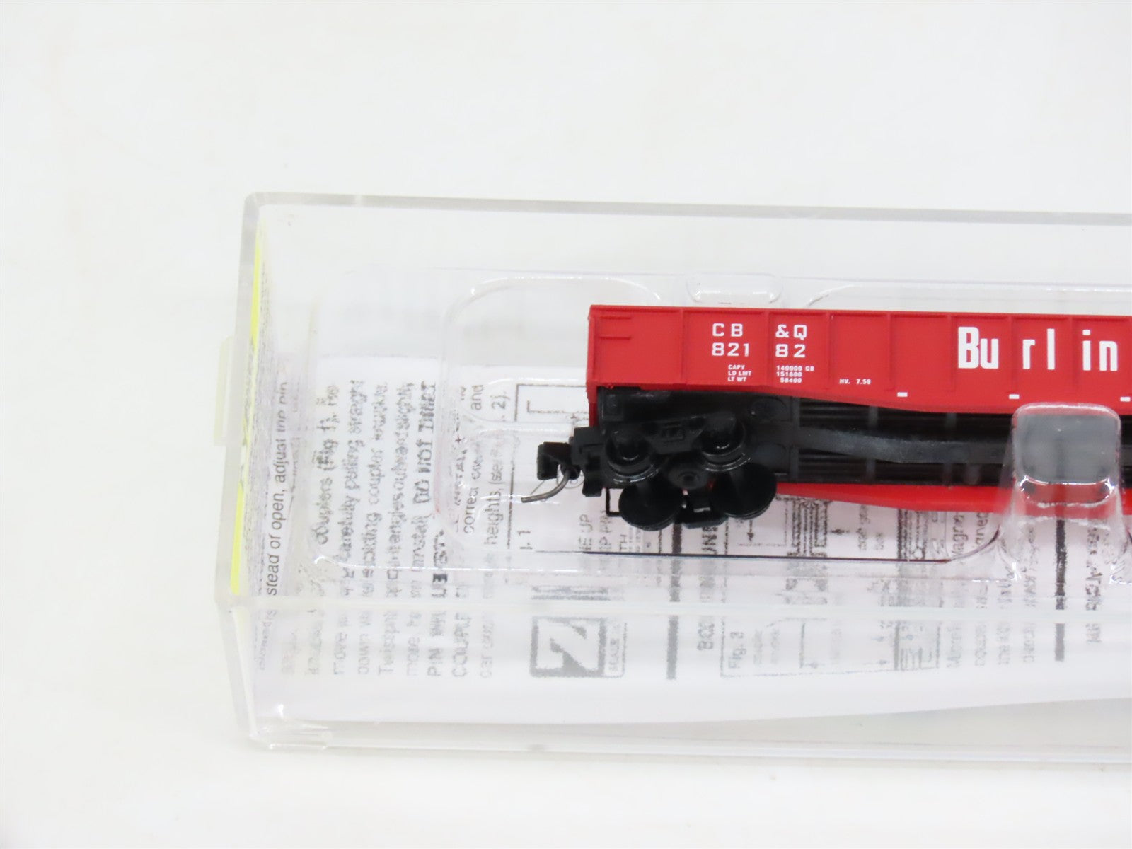 Z Scale Micro-Trains MTL 52200162 CB&Q Burlington Route 50' Gondola #82182