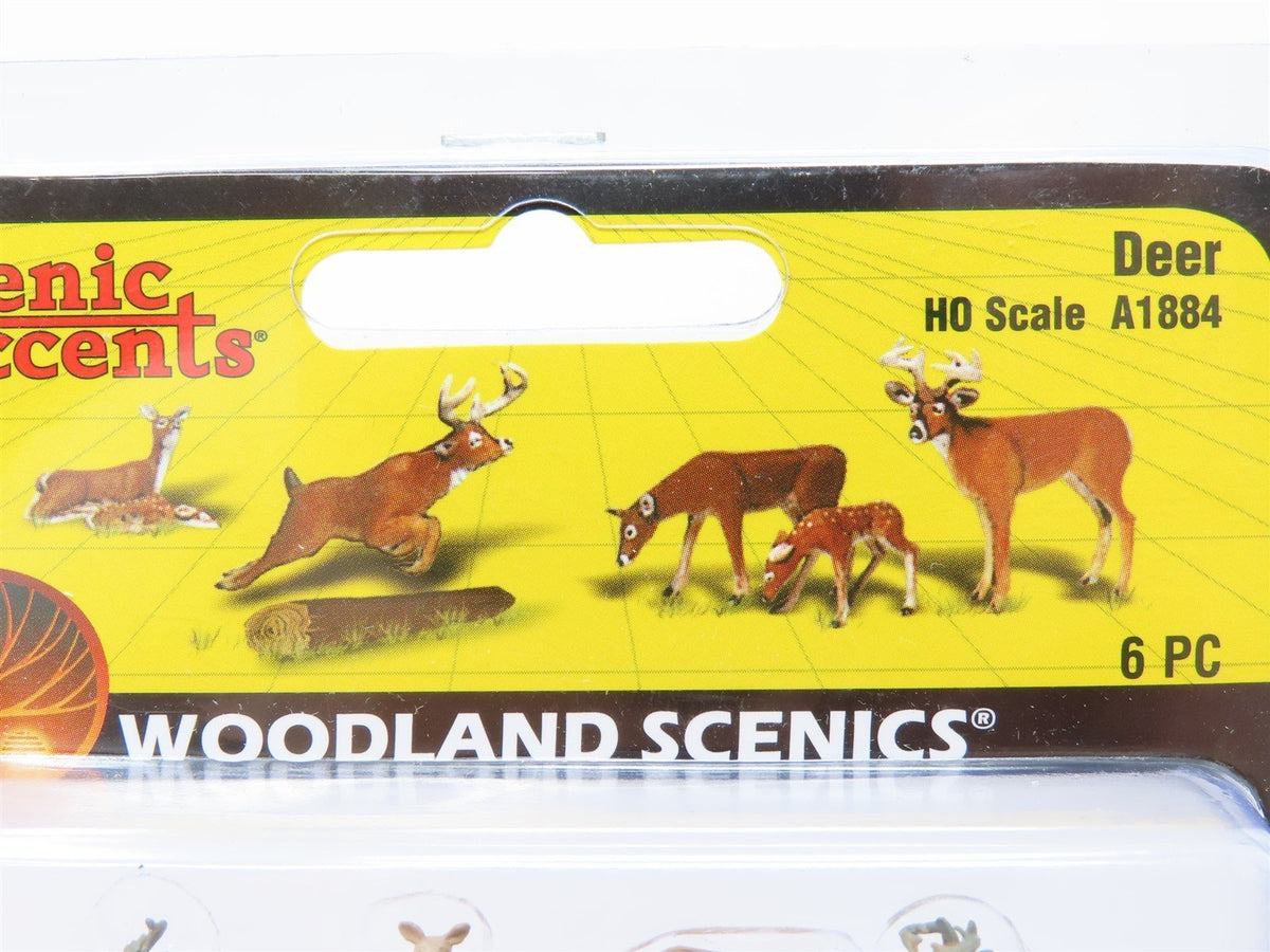 HO 1:87 Scale Woodland Scenics A1884 Deer Animal Scenery Details Buck Doe &amp; Fawn