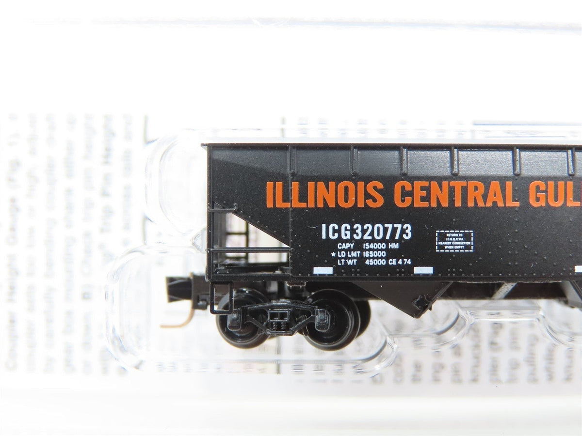 Z Scale Micro-Trains MTL 53300051 ICG Illinois Central Gulf 2-Bay Hopper #320773