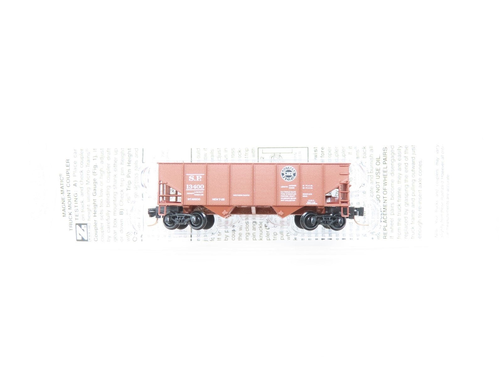 Z Scale Micro-Trains MTL 53400122 SP Southern Pacific 2-Bay Hopper #13400