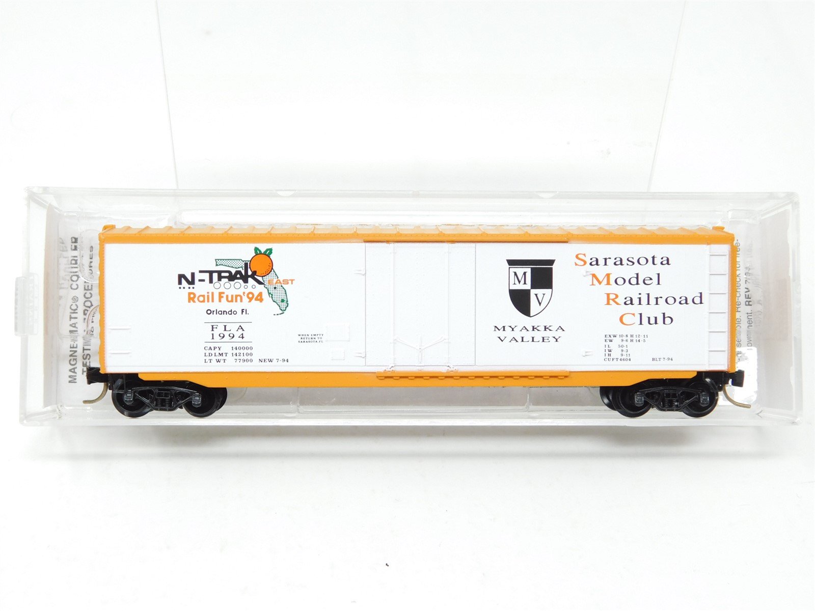 N Micro-Trains MTL Special Run NSC 94-13 N-TRAK East Rail Fun 50' Box Car #1994