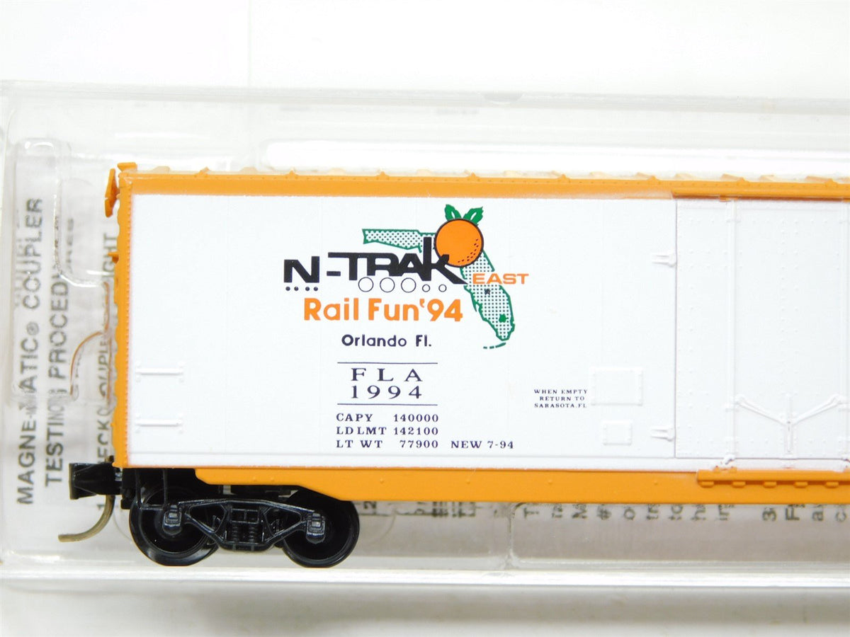 N Micro-Trains MTL Special Run NSC 94-13 N-TRAK East Rail Fun 50&#39; Box Car #1994