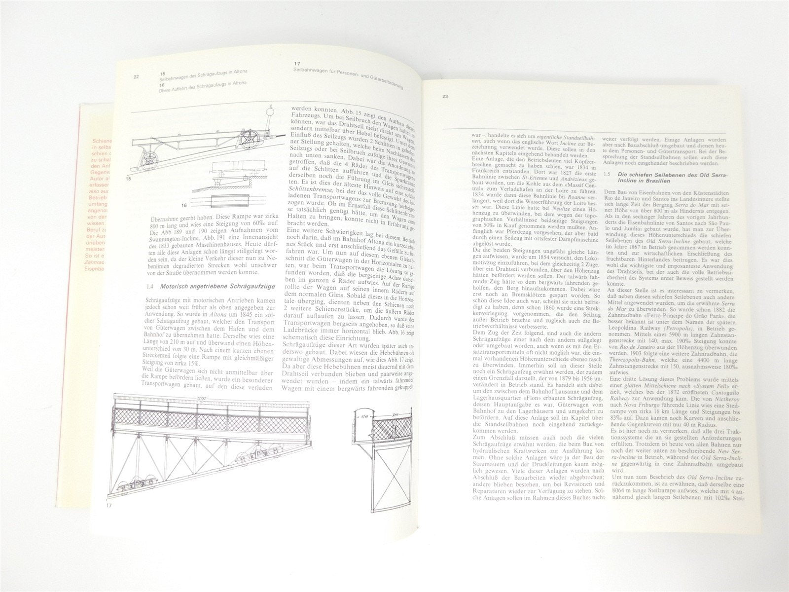 Schienenseilbahnen Cable Cars All Over the World (German) by Walter Hefti ©1975