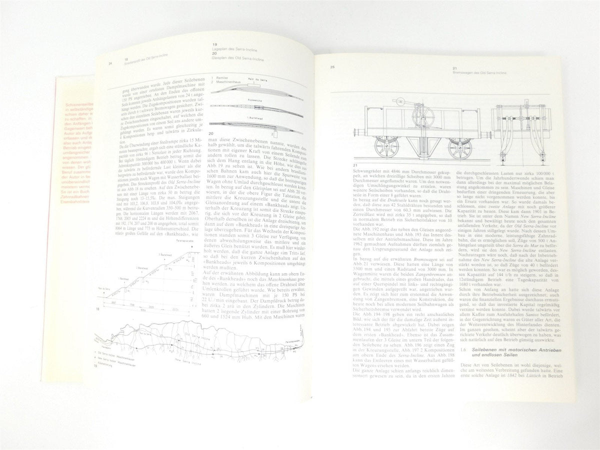 Schienenseilbahnen Cable Cars All Over the World (German) by Walter Hefti ©1975