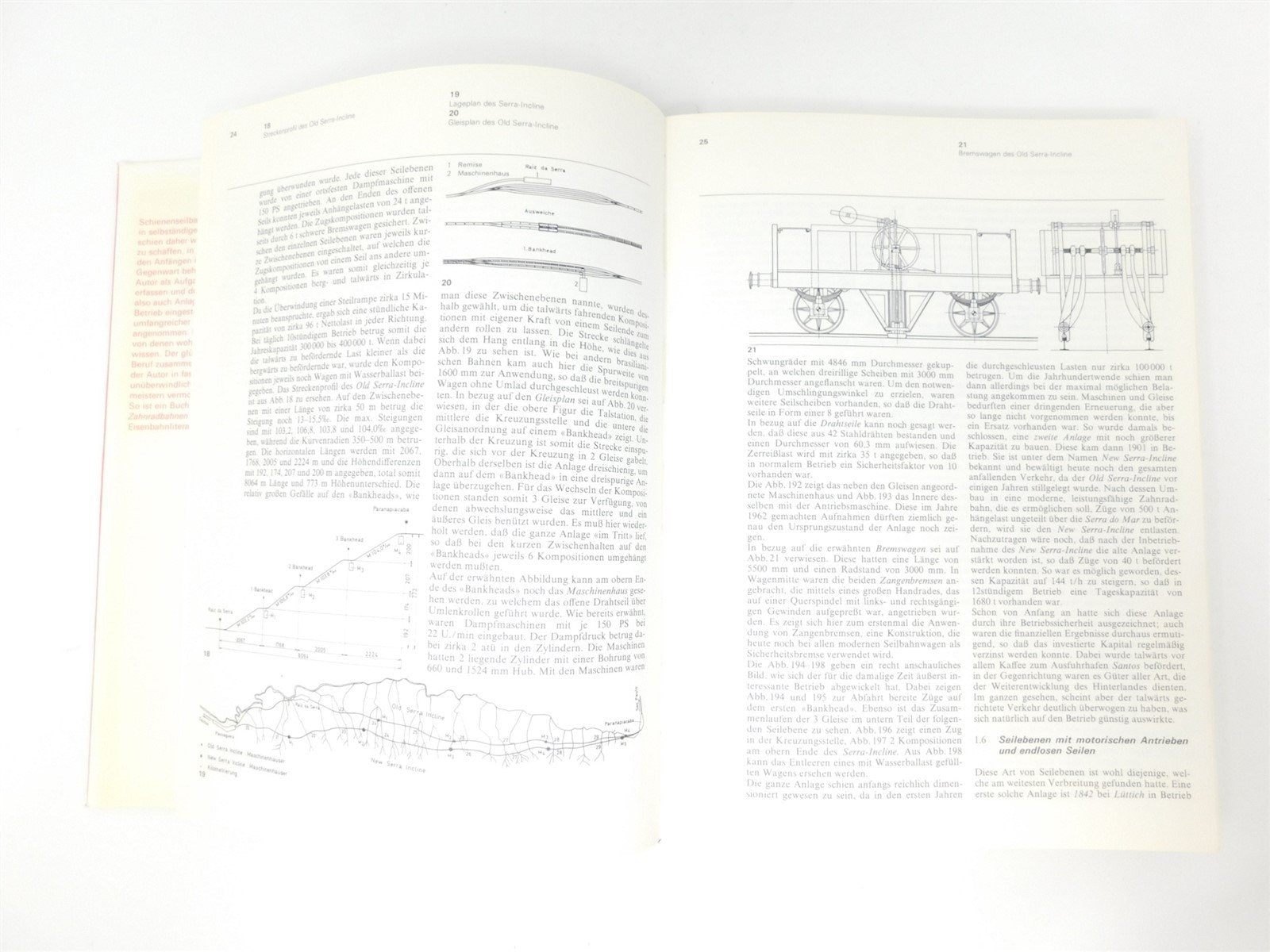 Schienenseilbahnen Cable Cars All Over the World (German) by Walter Hefti ©1975