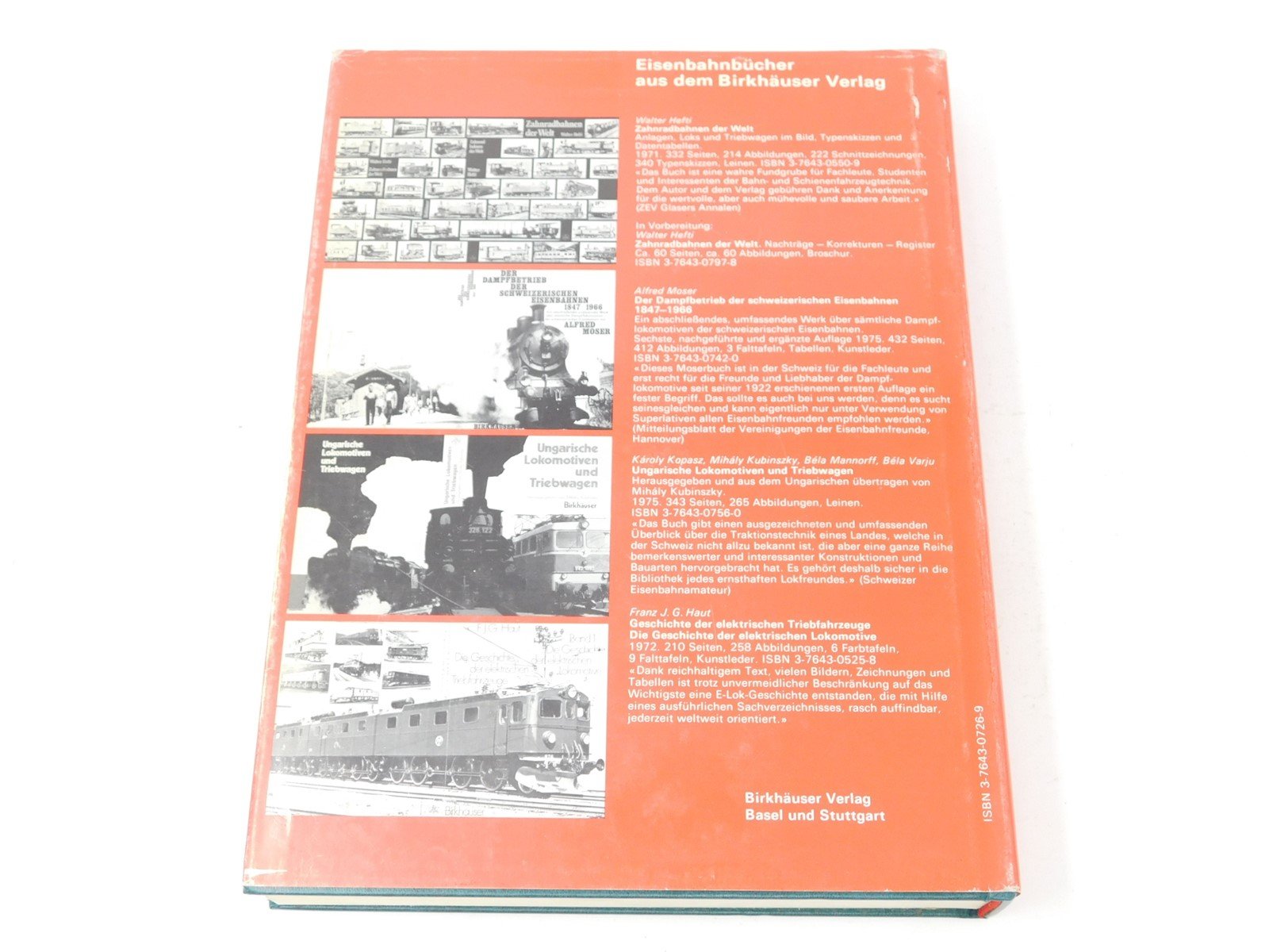 Schienenseilbahnen Cable Cars All Over the World (German) by Walter Hefti ©1975