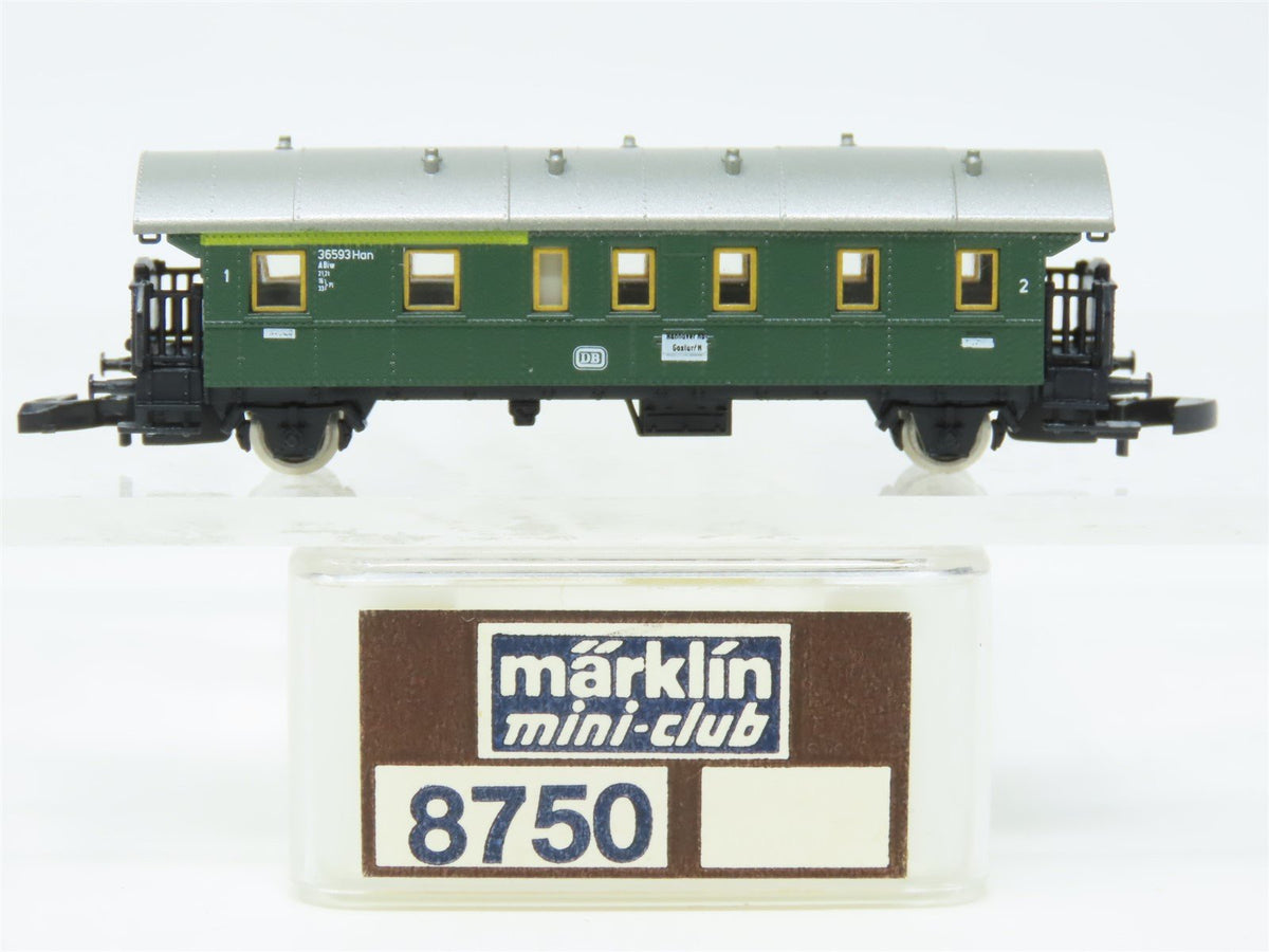 Z Scale Marklin 8750 DB &quot;Thunder Box&quot; 2nd Class Coach Passenger 85219 - Era III