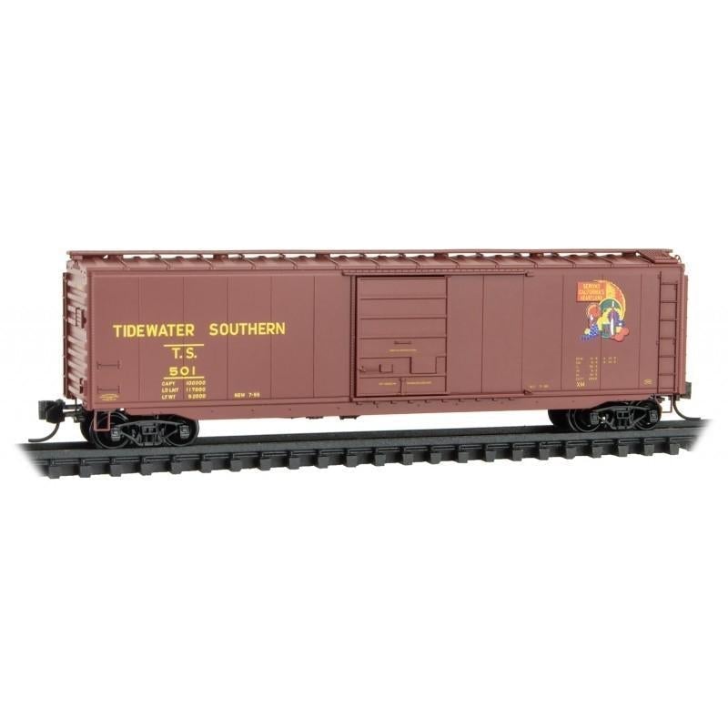 N Micro-Trains MTL 03100570 TS Tidewater Southern 50&#39; Single Door Box Car #501