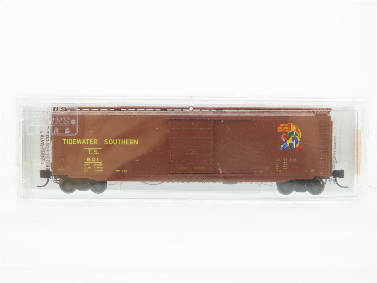 N Micro-Trains MTL 03100570 TS Tidewater Southern 50&#39; Single Door Box Car #501