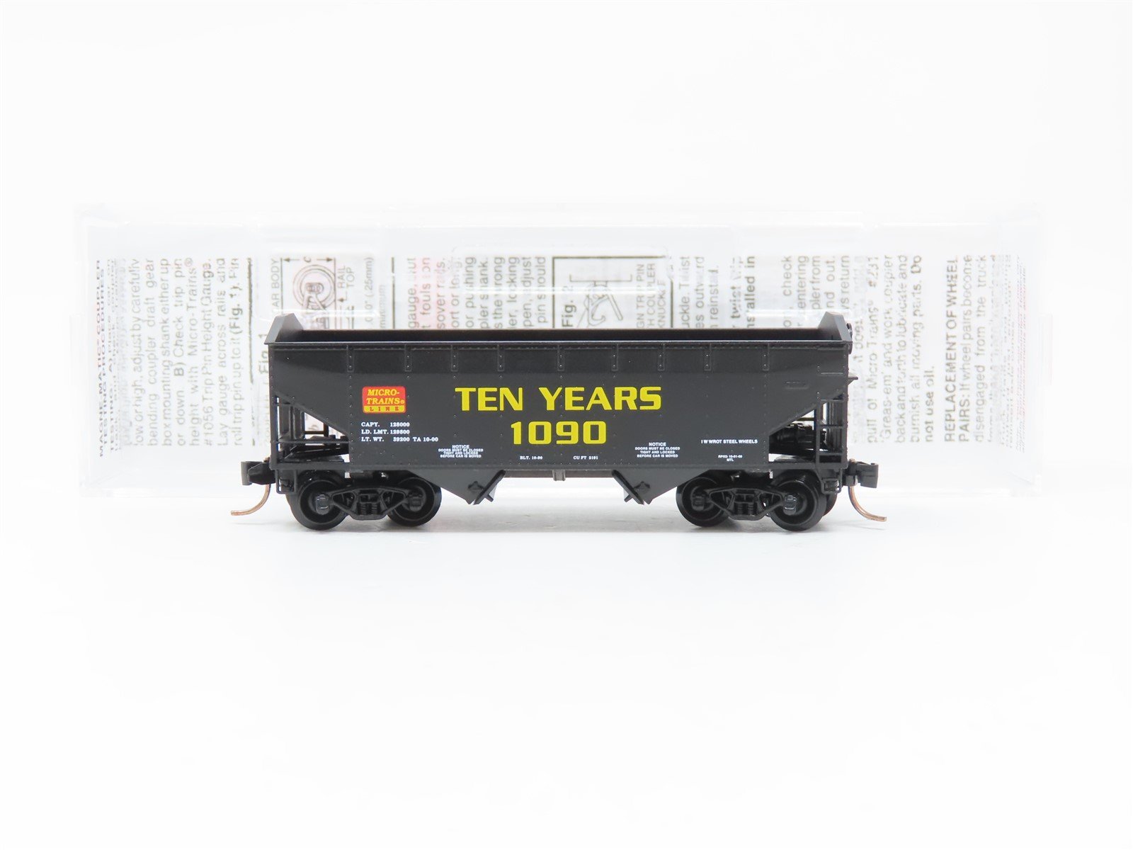 N Scale Micro-Trains MTL 90020 10th Anniversary "Ten Years" 2-Bay Hopper #1090