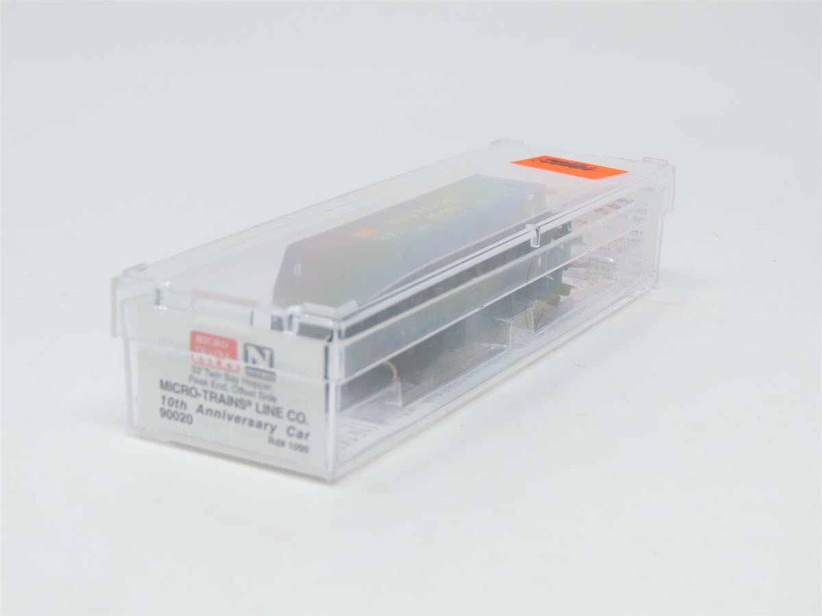 N Scale Micro-Trains MTL 90020 10th Anniversary &quot;Ten Years&quot; 2-Bay Hopper #1090