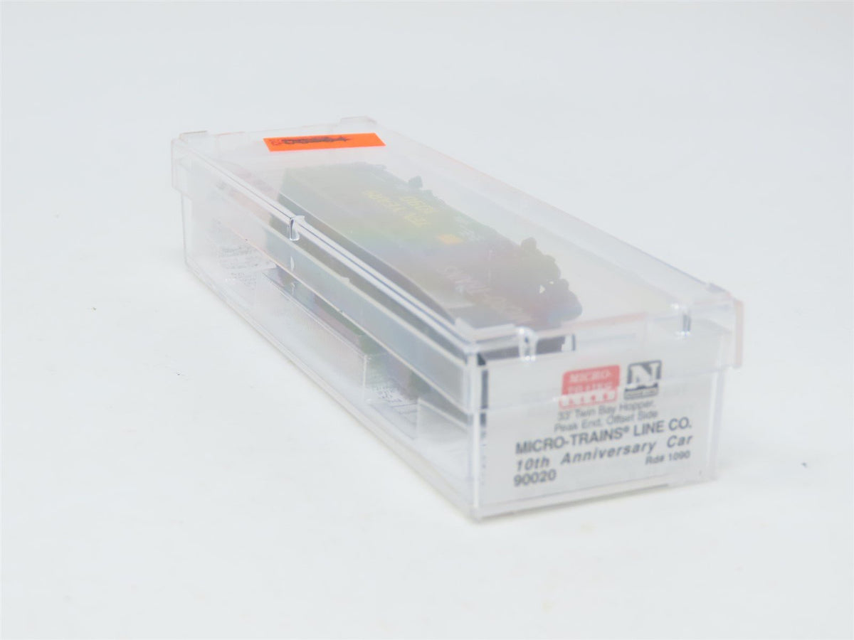 N Scale Micro-Trains MTL 90020 10th Anniversary &quot;Ten Years&quot; 2-Bay Hopper #1090