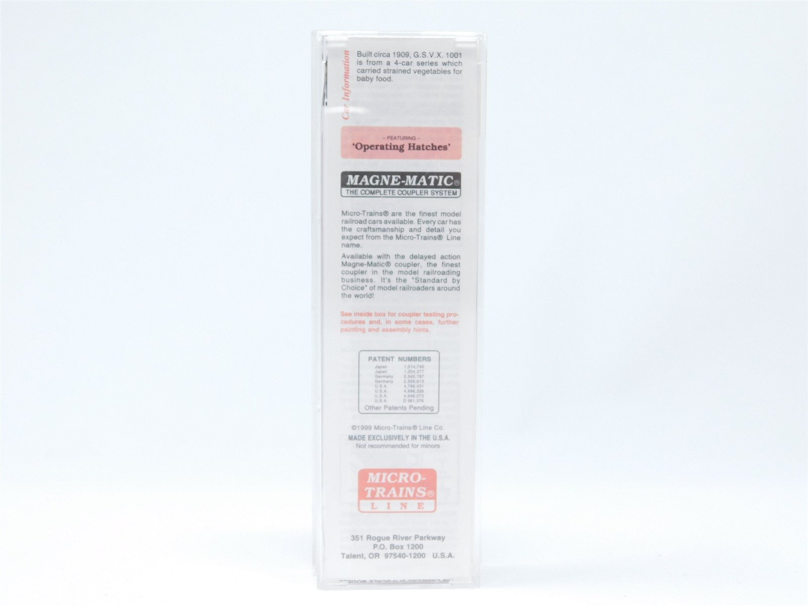 N Scale Micro-Trains MTL 49330 GSVX Gerber's Strained Vegetables 40' Reefer 1001