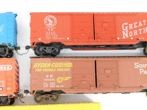 Lot Of 5 HO Scale Unbranded Assorted GN RF&P D&H SP A&MR Box Cars