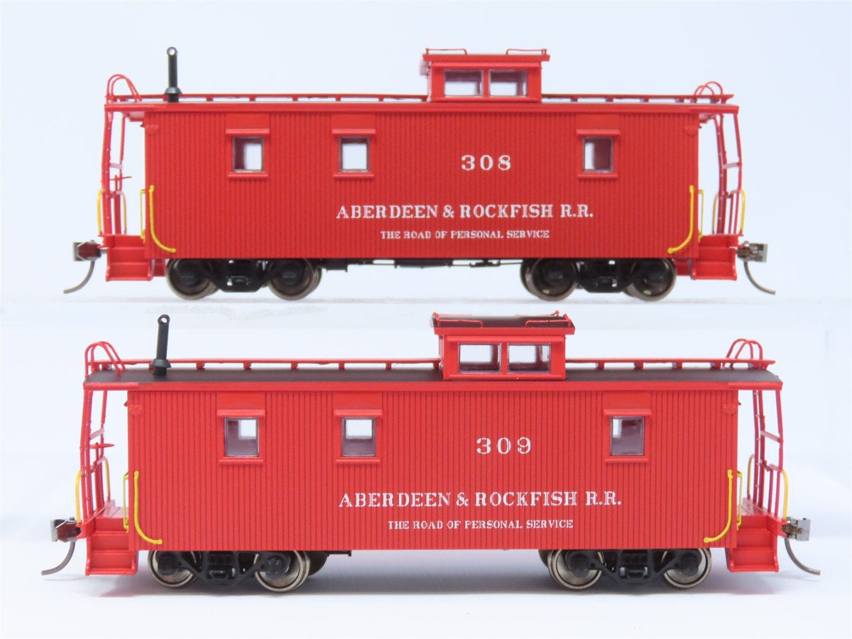 HO East Coast Railroads ECRR-51/52 A&amp;R Aberdeen &amp; Rockfish 36&#39; Wood Caboose Set