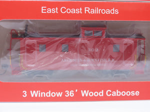 HO East Coast Railroads ECRR-51/52 A&R Aberdeen & Rockfish 36' Wood Caboose Set