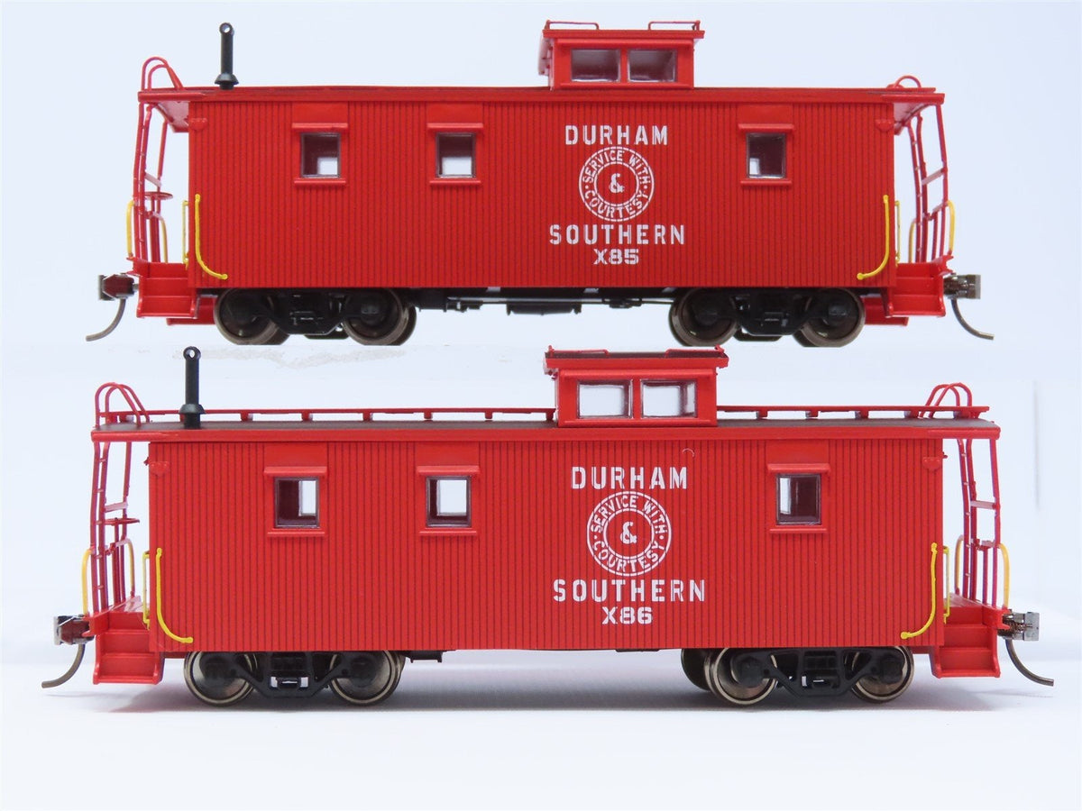 HO East Coast Railroads ECRR-53/54 D&amp;S Durham &amp; Southern 36&#39; Wood Caboose Set