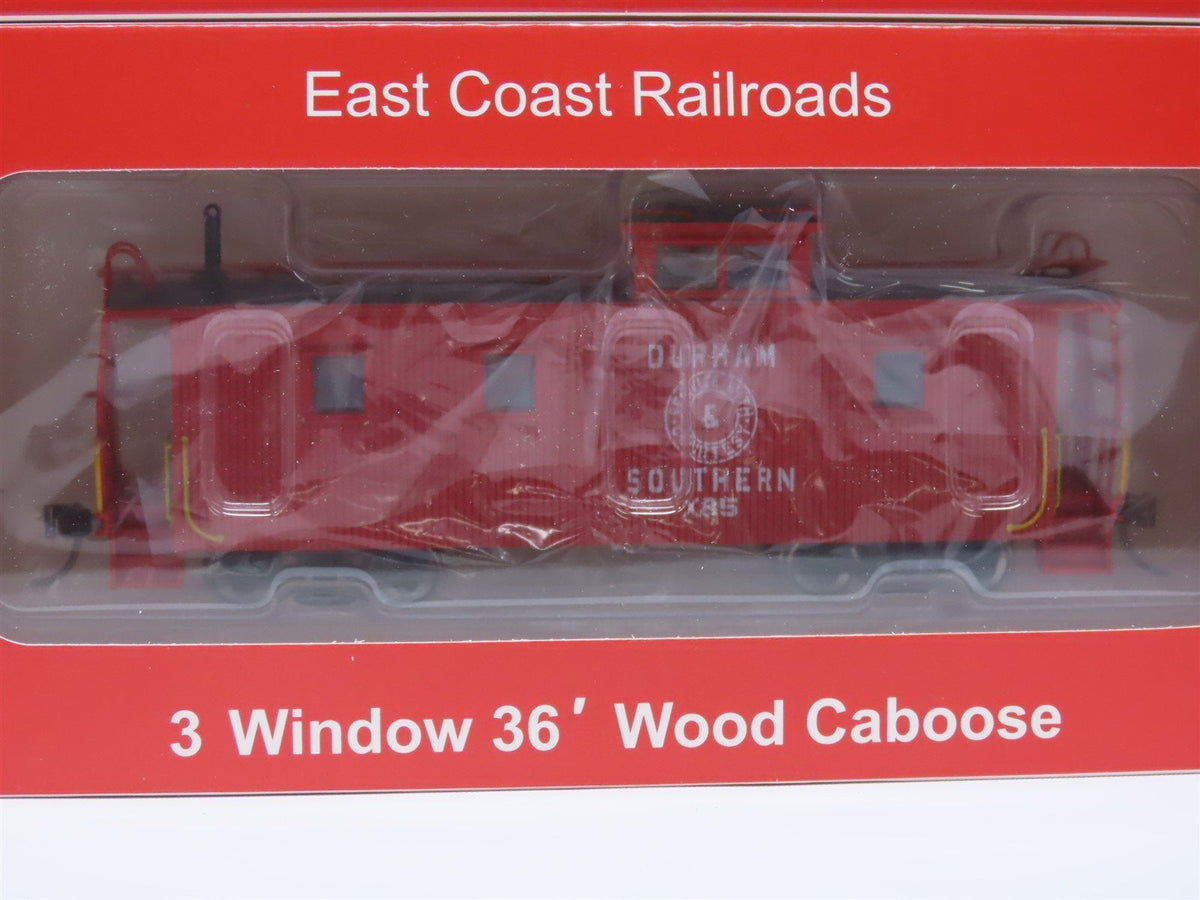 HO East Coast Railroads ECRR-53/54 D&amp;S Durham &amp; Southern 36&#39; Wood Caboose Set