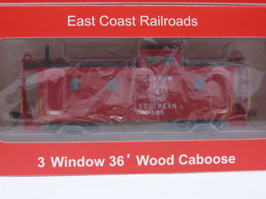 HO East Coast Railroads ECRR-53/54 D&S Durham & Southern 36' Wood Caboose Set