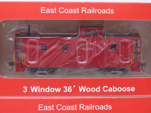 HO East Coast Railroads ECRR-56/58 NS Norfolk Southern 36' Wood Caboose Set